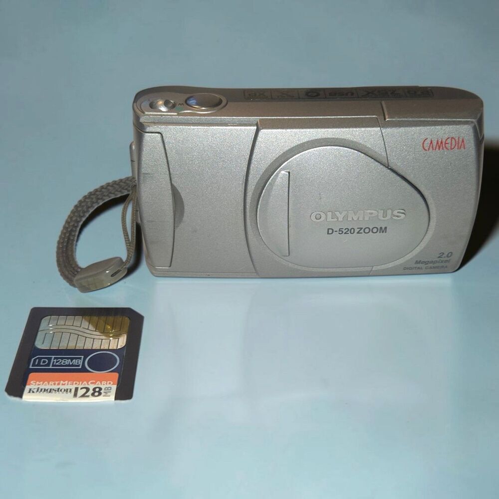 Olympus Camedia D-520 Zoom Digital Camera 2.0 MP & Memory Card Not Working